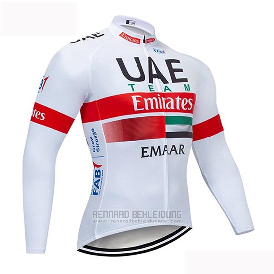 2019 Fahrradbekleidung UCI Weltmeister Uae Wei Rot Trikot Langarm und Tragerhose - zum Schließen ins Bild klicken